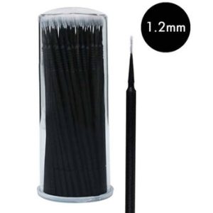Micro escovas de 1,2 mm para pestanas e sobrancelhas 100pcs